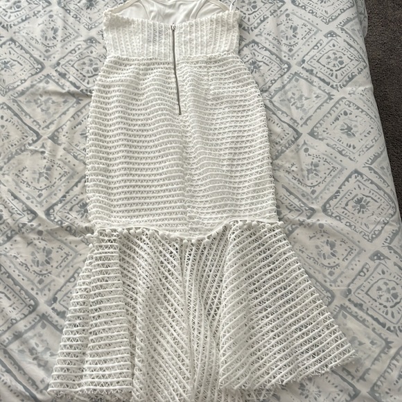 White Midi Dress (Hello Molly) - Size M, Bachelorette White Dress, Bridal Shower - Picture 3 of 3